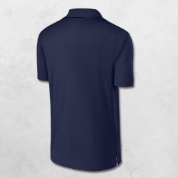 Sport-Tek Micropique Polo Moisture-Wicking Breathable Navy Blue Men's Medium - Picture 2 of 2